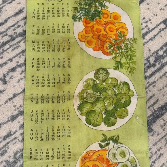 Vintage Vera Neumann 1978 Cloth Calendar - Picture 2 of 2